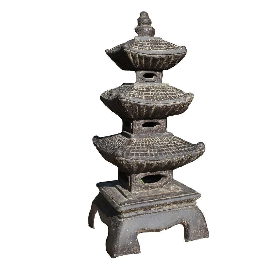 Imposante Gartenlaterne Aus Steinguss Im Japanischen Stil - Herlina 1 Imposante Gartenlaterne Aus Steinguss Im Japanischen Stil - Herlina