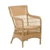 In Handarbeit Geflochtener Gartensessel In Hellbraun - Gartensessel Malte