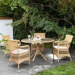 In Handarbeit Geflochtener Gartensessel In Hellbraun - Gartensessel Malte -Gartenwelt Geschaft in handarbeit geflochtener gartensessel in hellbraun gartensessel malte7