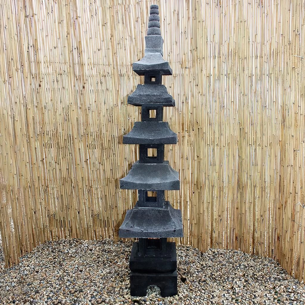 Japanische Deko Steinleuchte Lavastein Unikat - Momoka 2 Japanische Deko Steinleuchte Lavastein Unikat - Momoka – Bild 2