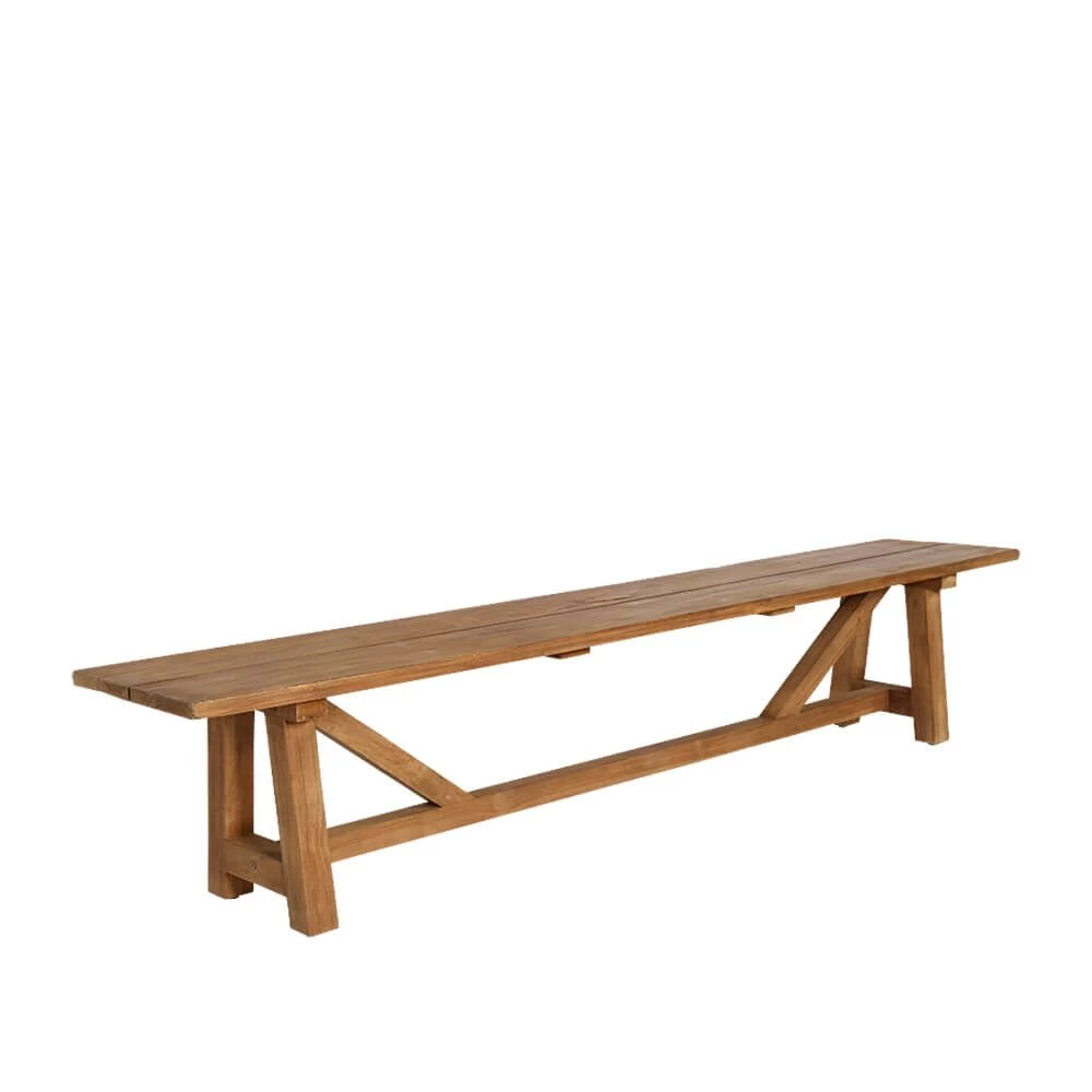 Klassische Outdoor Sitzbank Aus Teakholz Ohne Rückenlehne - Gartenbank Elvina 1 Klassische Outdoor Sitzbank Aus Teakholz Ohne Rückenlehne - Gartenbank Elvina