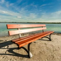 Klassische Parkbank Aus Gusseisen Und Holz Für Stadt Und Garten - Eggert