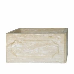 Klassischer Rechteckiger Gartentrog Zum Bepflanzen - Steinguss - Palung