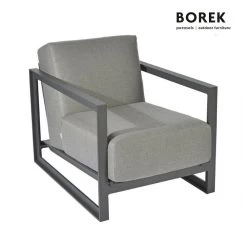 Komfortabler Alu-Gartenstuhl Mit Sitzpolster - Gartenstuhl Faro