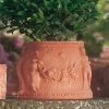 Konischer Pflanztopf Aus Terracotta Mit Ornament - Giuseppe
