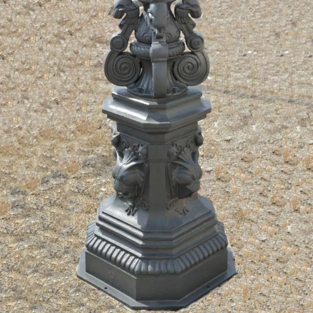 Kunstvolle Parklaterne Aus Gusseisen Mit Zahlreichen Verzierungen - Abelone 3 Kunstvolle Parklaterne Aus Gusseisen Mit Zahlreichen Verzierungen - Abelone – Bild 3