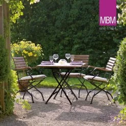 Landhaus Stil Gartenstuhl Aus Schmiedeeisen & Resysta - MBM - Klappbar - Sessel Brazil -Gartenwelt Geschaft landhaus stil gartenstuhl aus schmiedeeisen resysta mbm klappbar sessel brazil3