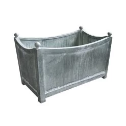 Langer Metall Pflanzkübel Rustikal Geschwungen - Urgrima Vio