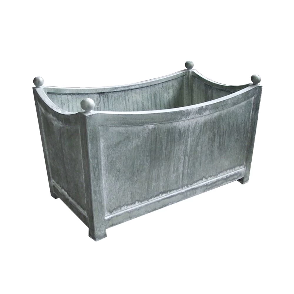 Langer Metall Pflanzkübel Rustikal Geschwungen - Urgrima Vio 1 Langer Metall Pflanzkübel Rustikal Geschwungen - Urgrima Vio