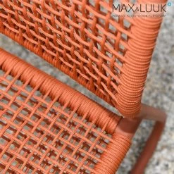Loungechair Mit Geflecht Aus Aluminium In Orange - Max & Luuk - Florence Loungechair -Gartenwelt Geschaft loungechair mit geflecht aus aluminium in orange max luuk florence loungechair3