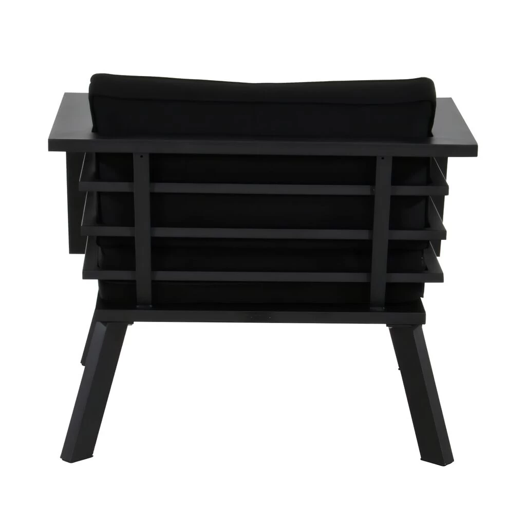 Loungesessel Aus Aluminium Mit Schwarzem Polster - Loungestuhl Porin 2 Loungesessel Aus Aluminium Mit Schwarzem Polster - Loungestuhl Porin – Bild 2