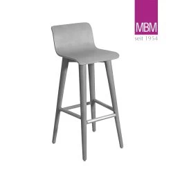 MBM Barhocker Aus Resysta Für Den Garten In Old Grey - Barhocker Iconic