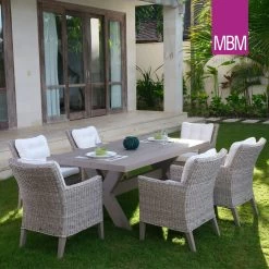 MBM Gartensessel Aus Resysta & Mirotex-Geflecht - Grau - Modern - Sessel Madrigal -Gartenwelt Geschaft mbm gartensessel aus resysta mirotex geflecht grau modern sessel madrigal3