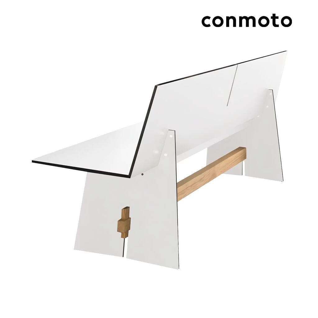 Moderne 4-Sitzer HPL Sitzbank Mit Rückenlehne - Tension Sitzbank 1 Moderne 4-Sitzer HPL Sitzbank Mit Rückenlehne - Tension Sitzbank