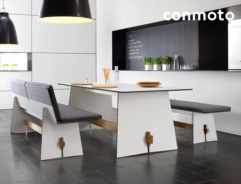 Moderne 4-Sitzer HPL Sitzbank Mit Rückenlehne - Tension Sitzbank 2 Moderne 4-Sitzer HPL Sitzbank Mit Rückenlehne - Tension Sitzbank – Bild 2