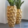 Moderne Indoor Pflanzvase Aus Polystone - Goldfarben - Restandor