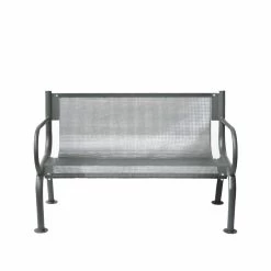 Moderne Parkbank Aus Stahl Mit Armlehnen Für Außenanlagen - Elis -Gartenwelt Geschaft moderne parkbank aus stahl mit armlehnen fuer aussenanlagen elis3