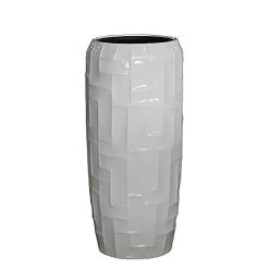 Moderne Pflanzvasen Für Draußen - Polystone - Weiß - Frontino