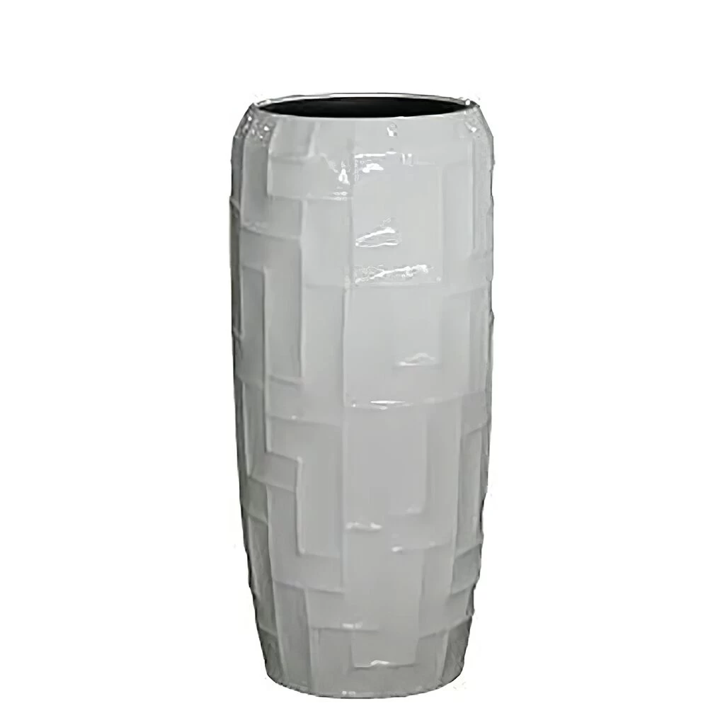 Moderne Pflanzvasen Für Draußen - Polystone - Weiß - Frontino 1 Moderne Pflanzvasen Für Draußen - Polystone - Weiß - Frontino