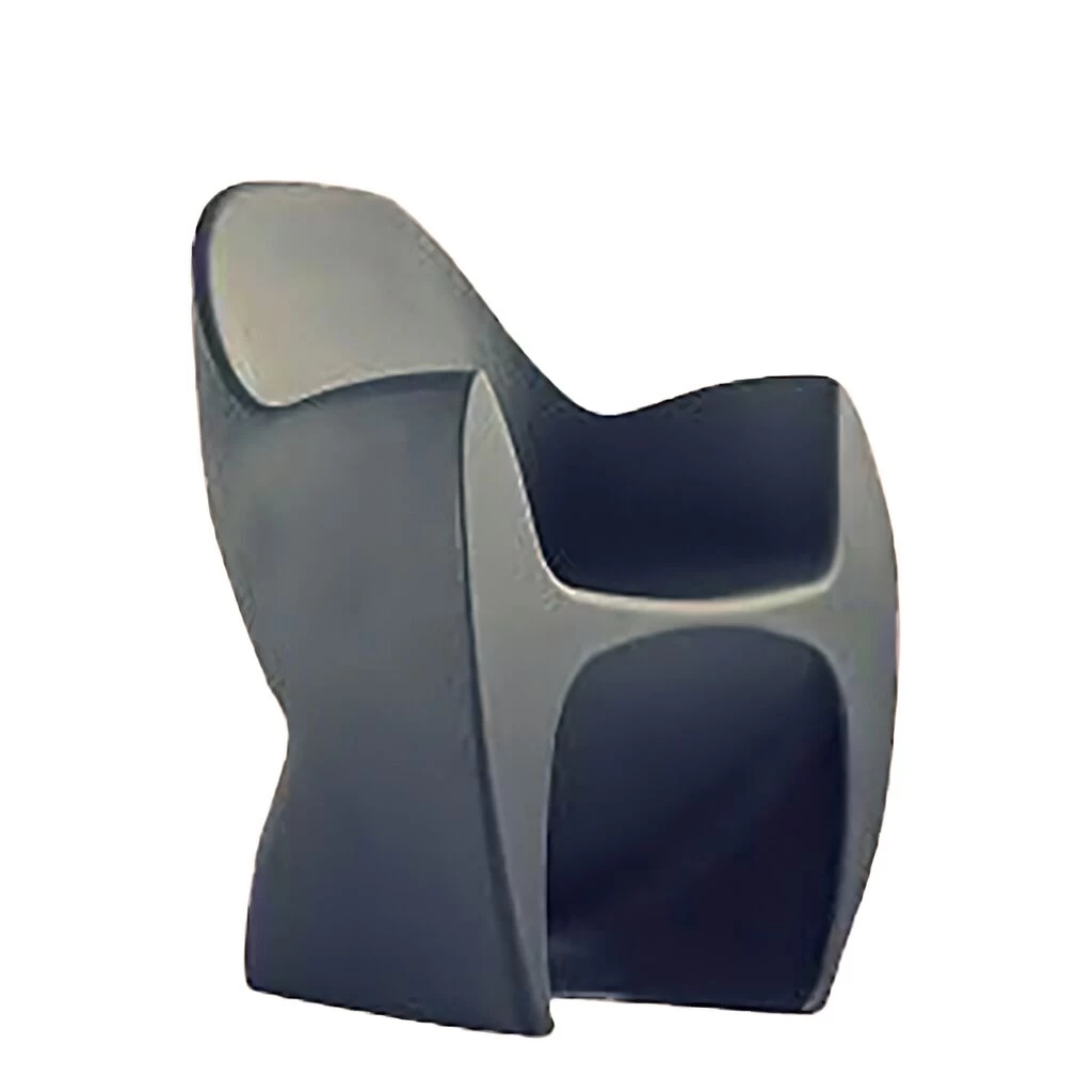 Moderner Gartensessel Aus Kunststoff - UV-Beständig- Frostsicher- Anthrazit - Kaiulani 1 Moderner Gartensessel Aus Kunststoff - UV-Beständig- Frostsicher- Anthrazit - Kaiulani