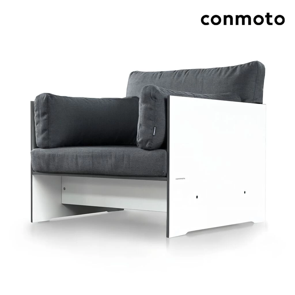 Moderner Loungesessel Aus HPL Mit Polster - Riva Loungesessel 2 Moderner Loungesessel Aus HPL Mit Polster - Riva Loungesessel – Bild 2