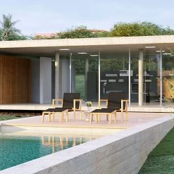 Moderner Outdoor Lounge Sessel Aus Teak - Ethan Loungechair -Gartenwelt Geschaft moderner outdoor lounge sessel aus teak ethan loungechair3