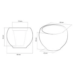Moderner Pflanztopf Aus Beton Mit Rautenmuster - Koherna -Gartenwelt Geschaft moderner pflanztopf aus beton mit rautenmuster koherna5