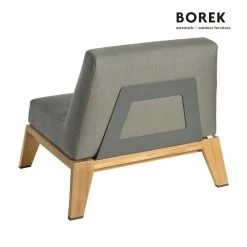 Moderner Teak Loungestuhl Mit Rollen - Stuhl Hybrid