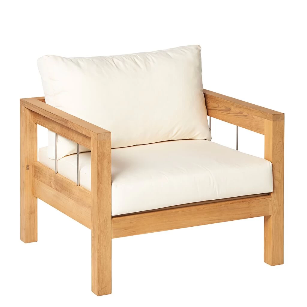 Nobeler Lounge-Sessel Für Den Garten Aus Teakholz - Lucy Lounge-Sessel 2 Nobeler Lounge-Sessel Für Den Garten Aus Teakholz - Lucy Lounge-Sessel – Bild 2