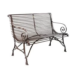 Nostalgische Gartenbank Mit Armlehnen 2-Sitzer - Ginette