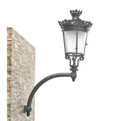 Nostalgische Wandlampe Für Draußen - Gusseisen - Aminta