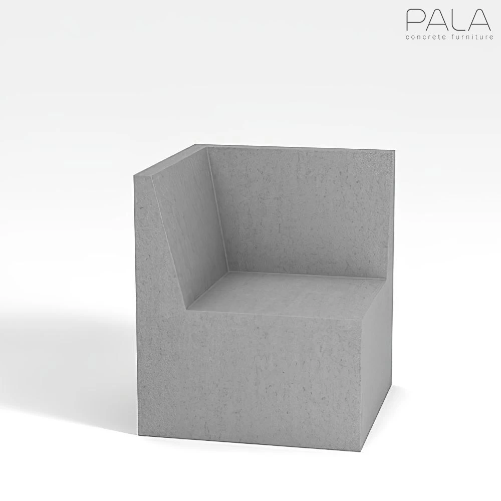 Outdoor Eckmodul Aus Beton Für Die Individuelle Garten Lounge - Katrina 1 Outdoor Eckmodul Aus Beton Für Die Individuelle Garten Lounge - Katrina