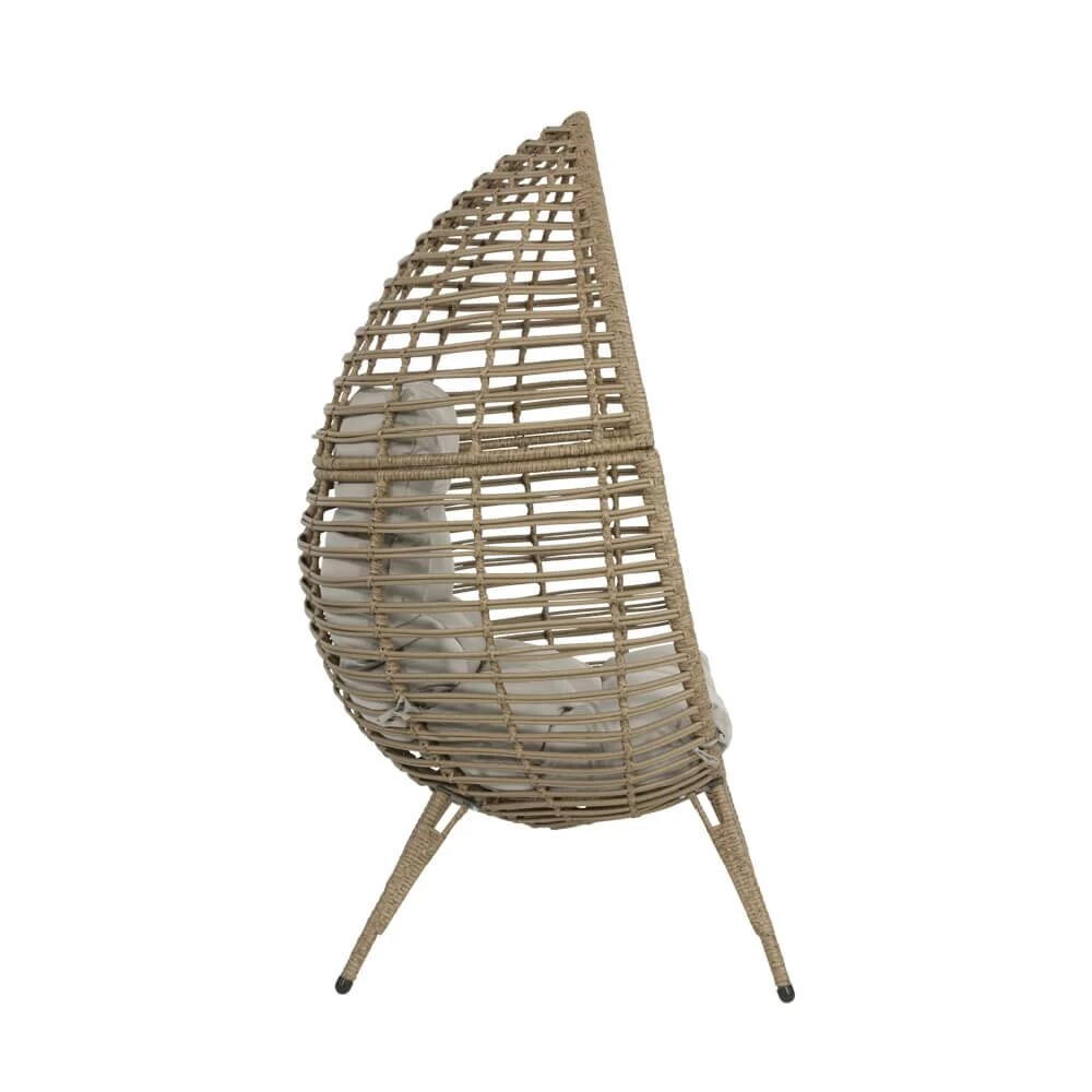 Outdoor-Korbsessel Mit Polster - Gartensessel Osni 2 Outdoor-Korbsessel Mit Polster - Gartensessel Osni – Bild 2