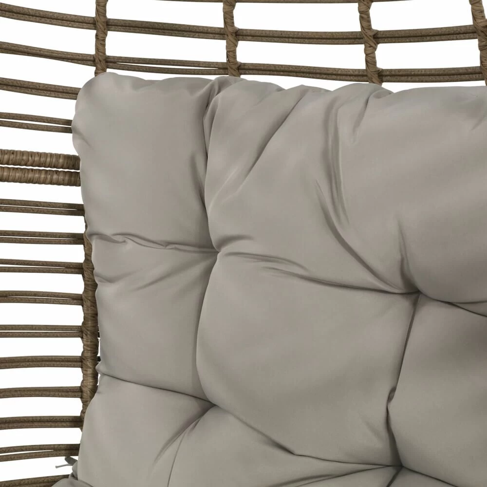 Outdoor-Korbsessel Mit Polster - Gartensessel Osni 5 Outdoor-Korbsessel Mit Polster - Gartensessel Osni – Bild 5