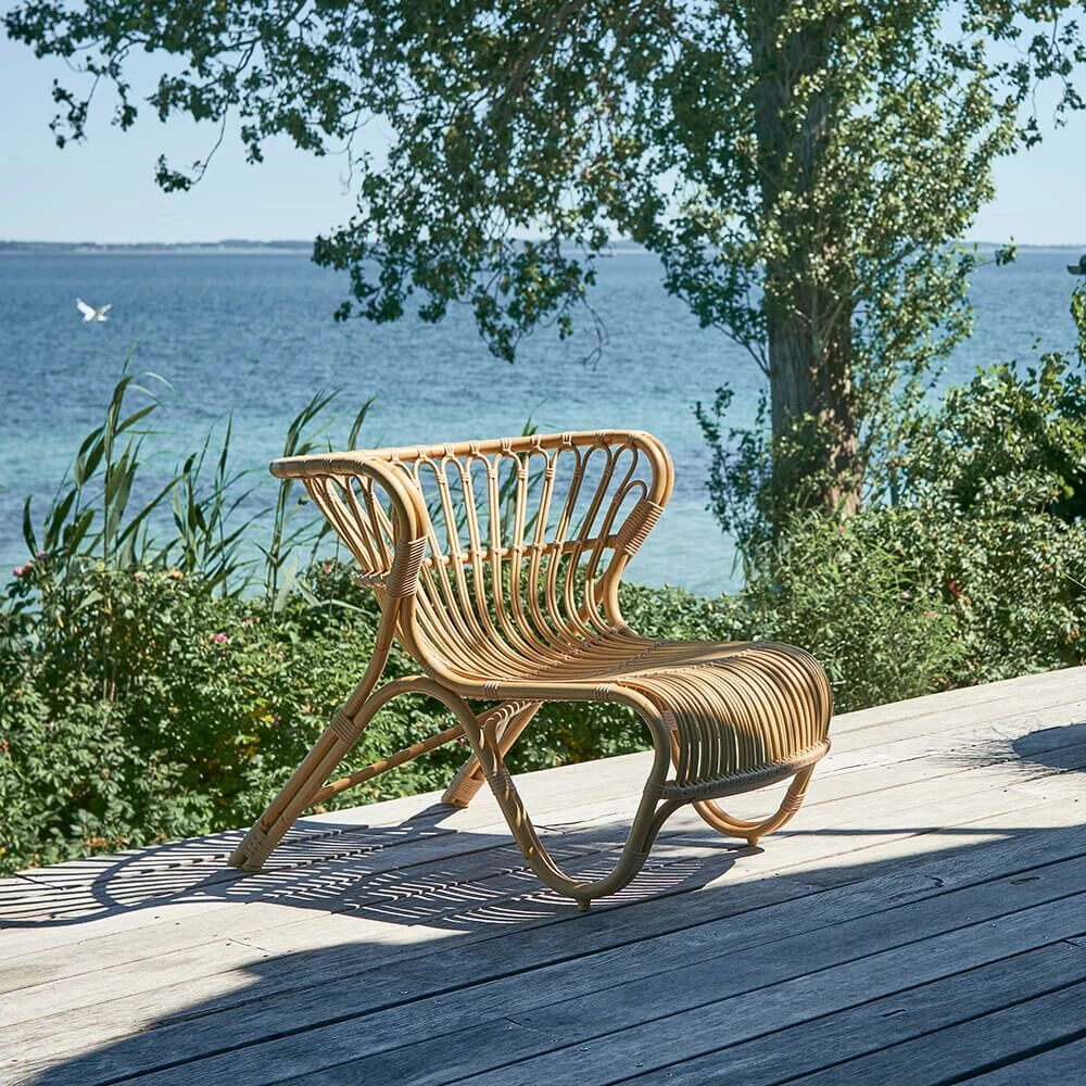 Outdoor-Loungestuhl In Hellem Braunton Aus Alu-Rattan - Loungesessel Minja 3 Outdoor-Loungestuhl In Hellem Braunton Aus Alu-Rattan - Loungesessel Minja – Bild 3