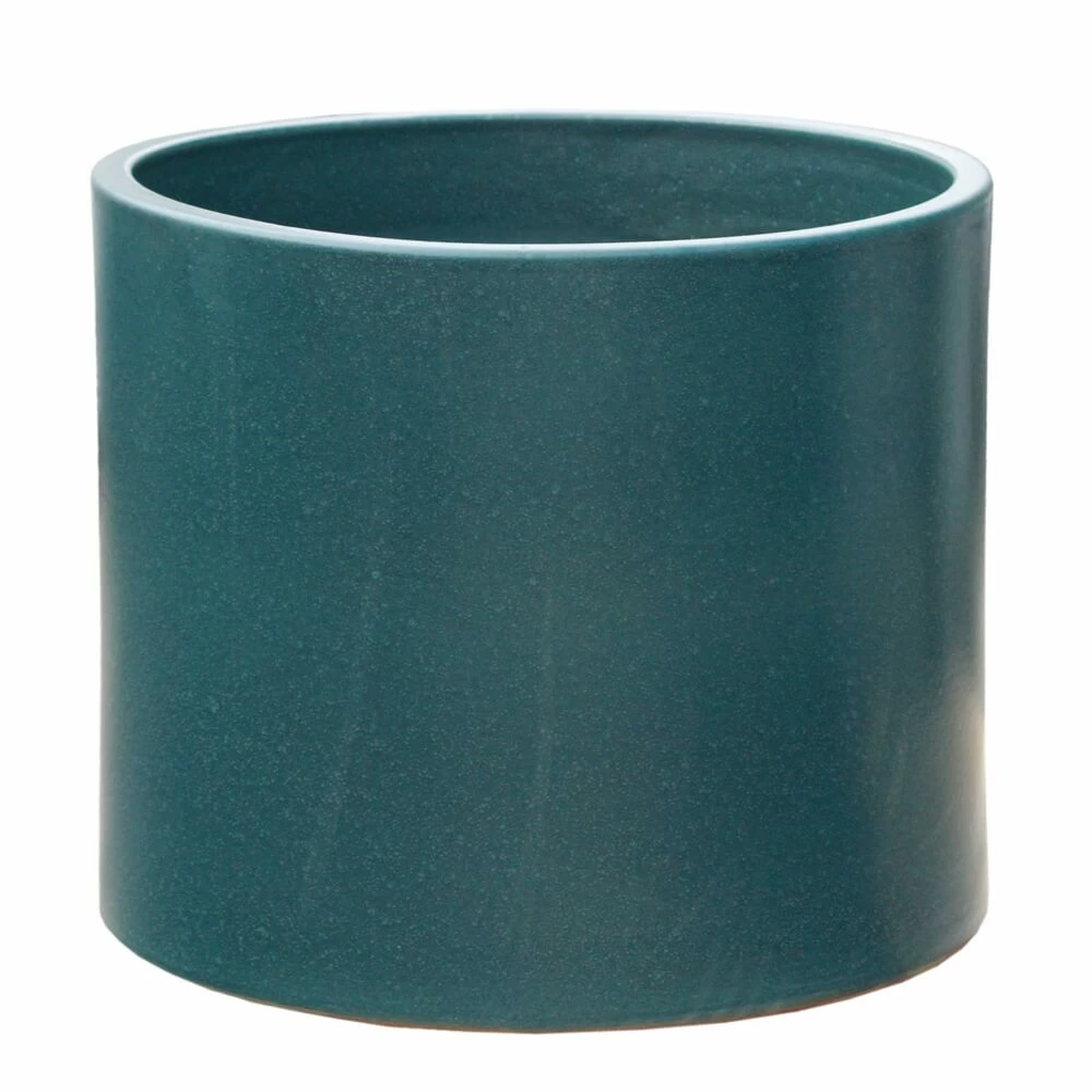 Outdoor Pflanzgefäß Aus Steinzeug - Grün - Frostsicher - Rund - Rivus Verde 1 Outdoor Pflanzgefäß Aus Steinzeug - Grün - Frostsicher - Rund - Rivus Verde