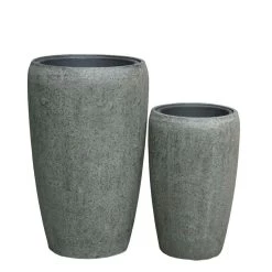 Outdoor Pflanzgefäß Im 2er Set - Polystone - Mit Einsatz - Follina