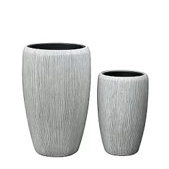 Outdoor Pflanzgefäße Im 2er Set - Modern - Polystone - Cetona