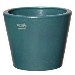 Outdoor Pflanzkübel Rund - Grün - Groß - Steinzeug Winterfest - Votum Verde