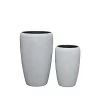 Outdoor Pflanzvasen Aus Polystone - 2er Set - Stein Optik - Sperlonga