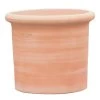 Outdoor Übertopf Aus Steinzeug - Winterfest - Terrakotta Rund - Niobe Terra Henna