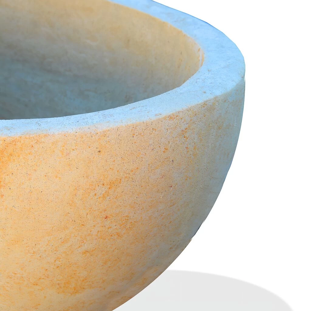 Ovale Pflanzschale Aus Stein - Calyria 3 Ovale Pflanzschale Aus Stein - Calyria – Bild 3