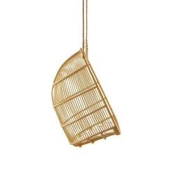 Ovaler Geflecht-Sessel Zum Aufhängen In Hellbraun Mit Seil - Hängesessel Erla -Gartenwelt Geschaft ovaler geflecht sessel zum aufhaengen in hellbraun mit seil haengesessel erla3