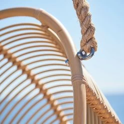 Ovaler Geflecht-Sessel Zum Aufhängen In Hellbraun Mit Seil - Hängesessel Erla -Gartenwelt Geschaft ovaler geflecht sessel zum aufhaengen in hellbraun mit seil haengesessel erla6