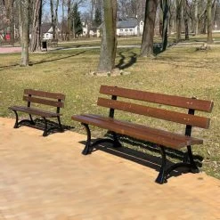 Park- Und Gartenbank Aus Holz Und Gusseisen - Tora -Gartenwelt Geschaft park und gartenbank aus holz und gusseisen tora3