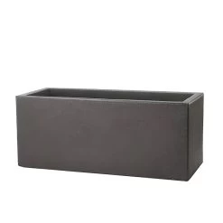 Pflanzkasten Aus Kunststoff - Anthrazit - UV-beständig - Guada