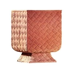 Pflanzkübel Aus Terakotta - Design Korbgeflecht - Lusernetta