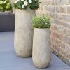 Pflanzvase Im 2er Set - Steinoptik - Leicht & Winterfest - Nera