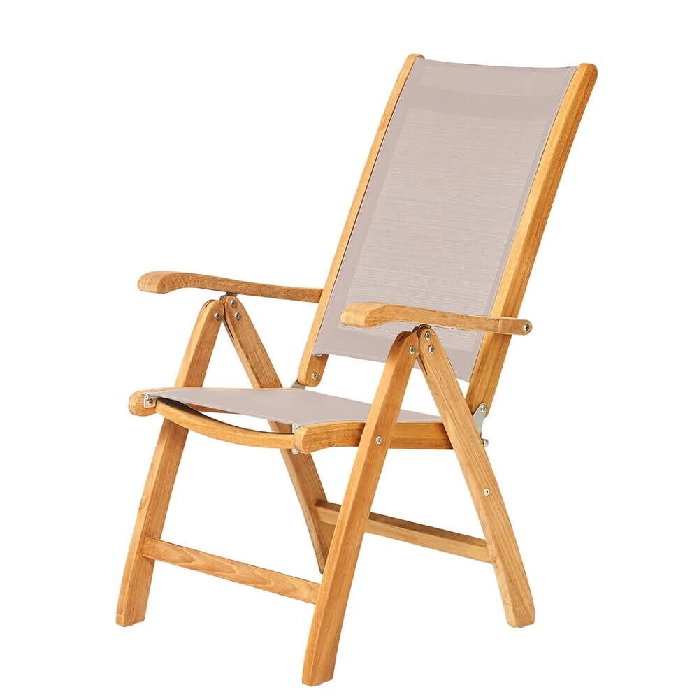 Pflegeleichter Garten Hochlehner Aus Teakholz & Textilene - Harriett Hochlehner 1 Pflegeleichter Garten Hochlehner Aus Teakholz & Textilene - Harriett Hochlehner