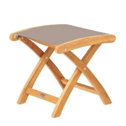 Pflegeleichter Gartenhocker Aus Teakholz & Kunststoff - Harriett Hocker